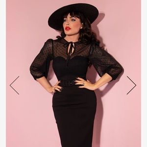 FRENCHIE WIGGLE DRESS IN BLACK - VIXEN BY MICHELINE PITT